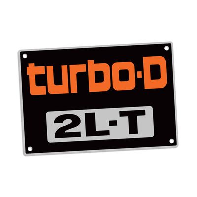 ENGINE NAMEPLATE TURBO-D 2L-T