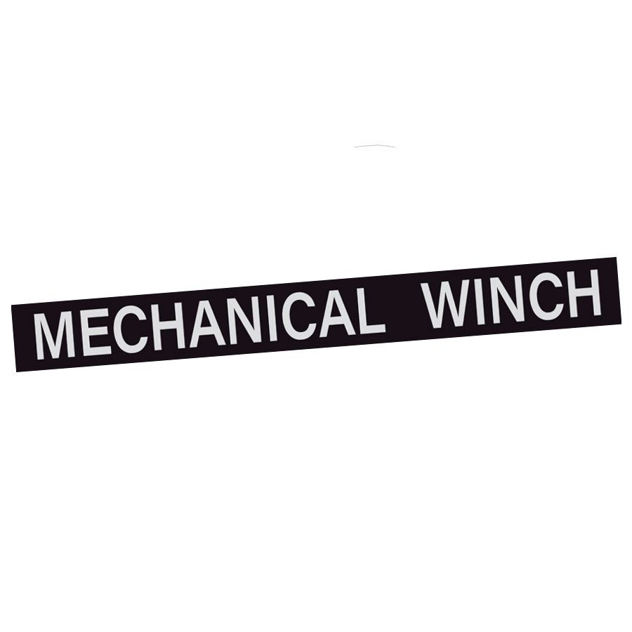 MECHANICAL WINCH BUMPER COVER PLATE : TOYOTA LAND CRUISER 80-SERIES