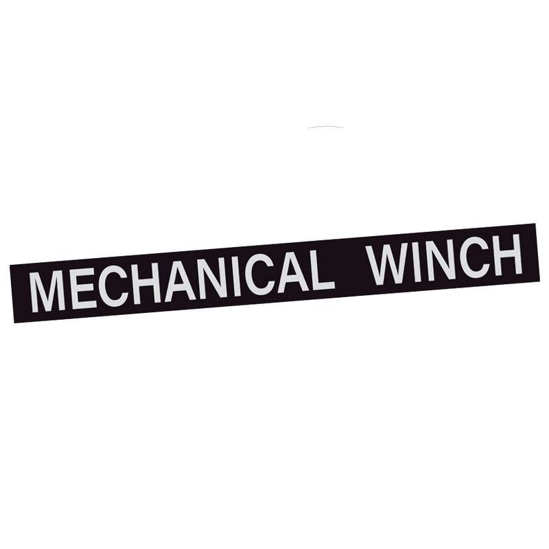MECHANICAL WINCH BUMPER COVER PLATE : TOYOTA LAND CRUISER 80-SERIES