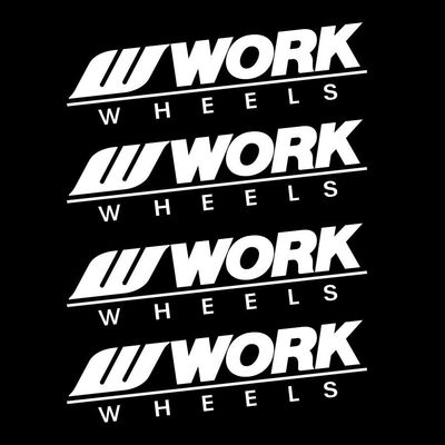 WORK WHEELS DECAL SET