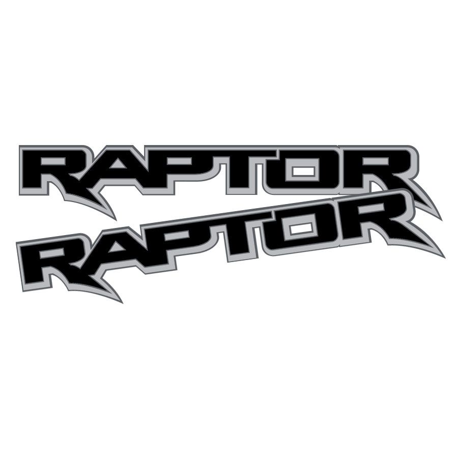 RAPTOR SIDE OF TUB DECAL SET : FORD RANGER (2022+ NEXT GEN)