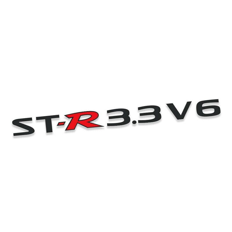 ST-R 3.3 V6 TAILGATE DECAL : NISSAN NAVARA (D22/D40)