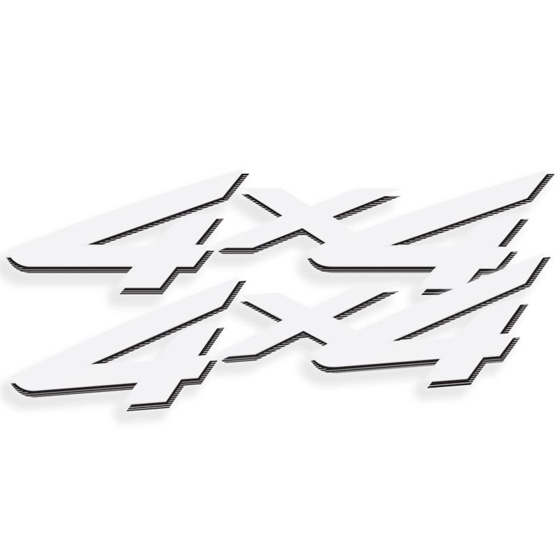 REPRODUCTION 4X4 DECAL SET : FORD F250/F250 SUPER DUTY (2002-2004) - WHITE