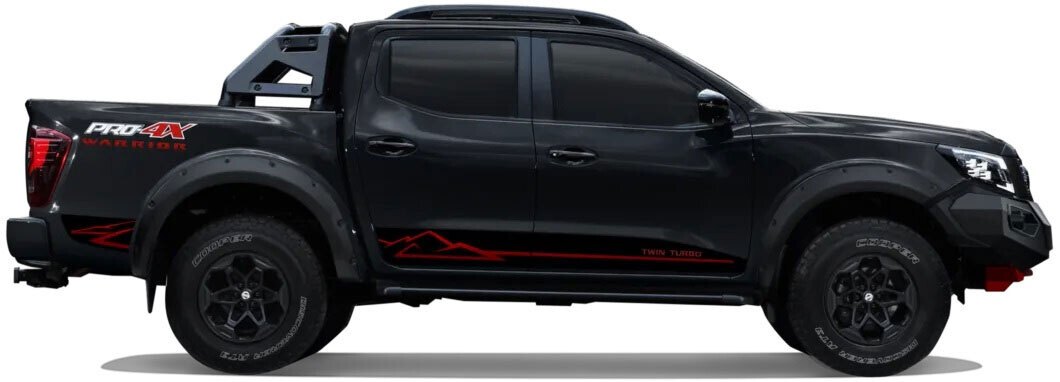 PRO4X / WARRIOR BODY DECAL KIT : 2020-2022 NISSAN NAVARA (RED)