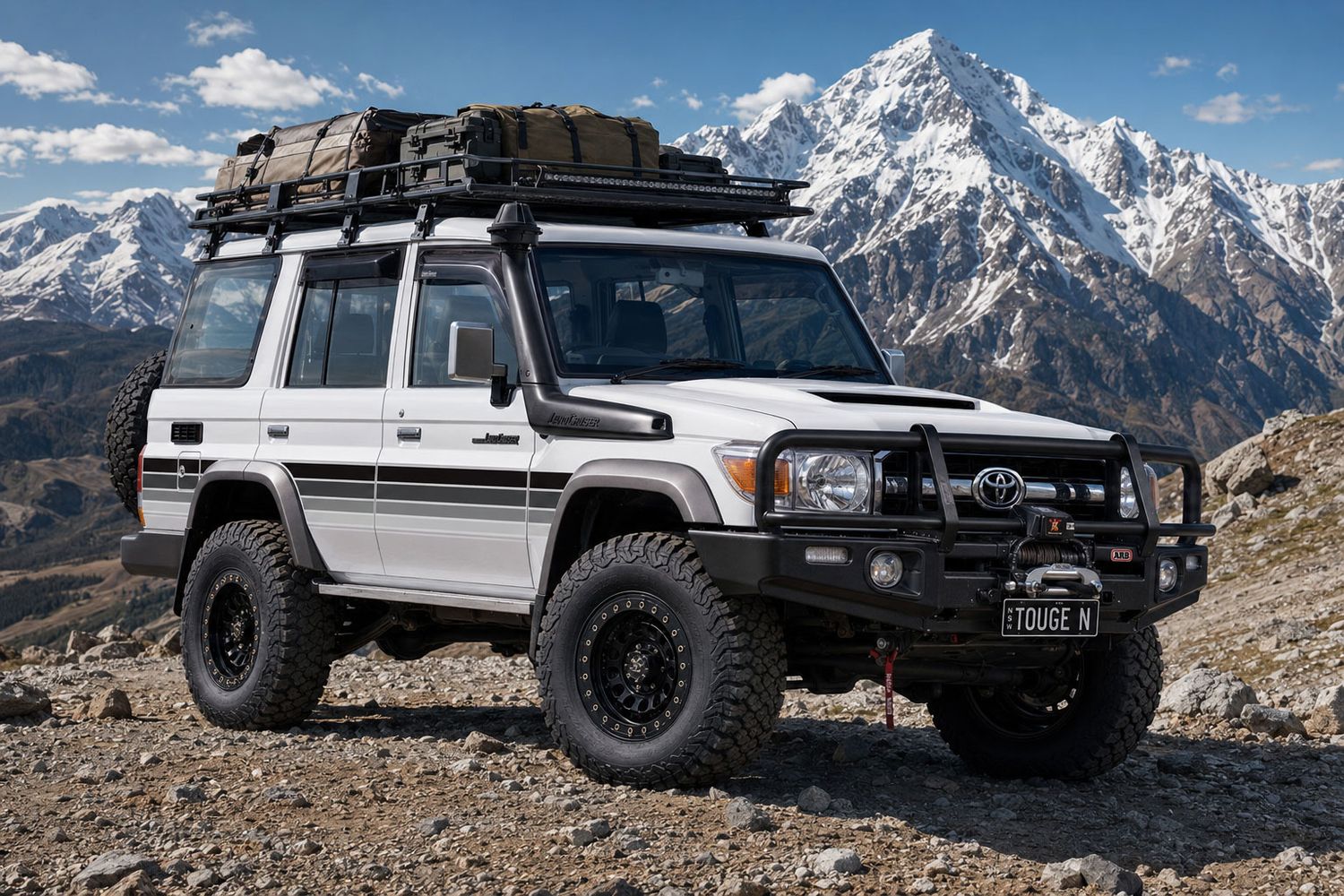 DUBAI STRIPE DECAL KIT : J76-SERIES LAND CRUISER (WAGON)