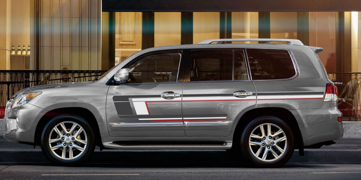 YORK BODY STRIPE DECAL KIT : LEXUS LX570 (2007–2015)