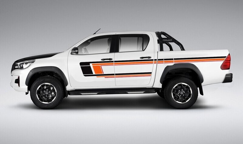 YORK BODY STRIPE DECAL KIT : GEN-8 TOYOTA HILUX (2015-2026)