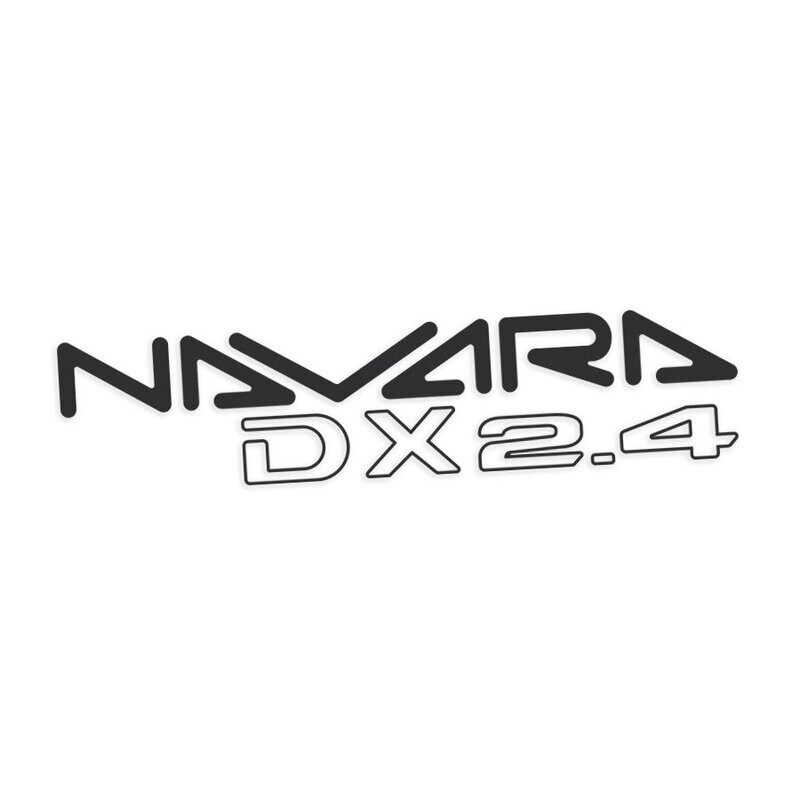 NAVARA DX 2.4 DOOR &amp; TAILGATE DECAL : NISSAN NAVARA D21-SERIES (1986–1997)
