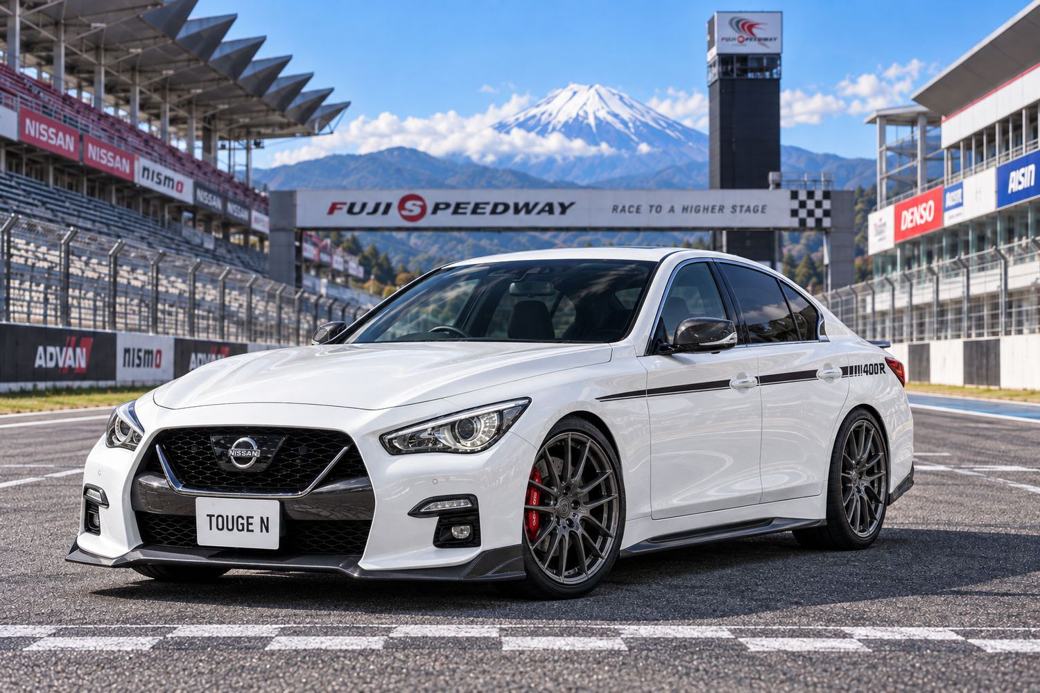 NISMO INSPIRED 400R BODY STRIPE DECAL KIT : NISSAN SKYLINE V37 / INFINITI Q50