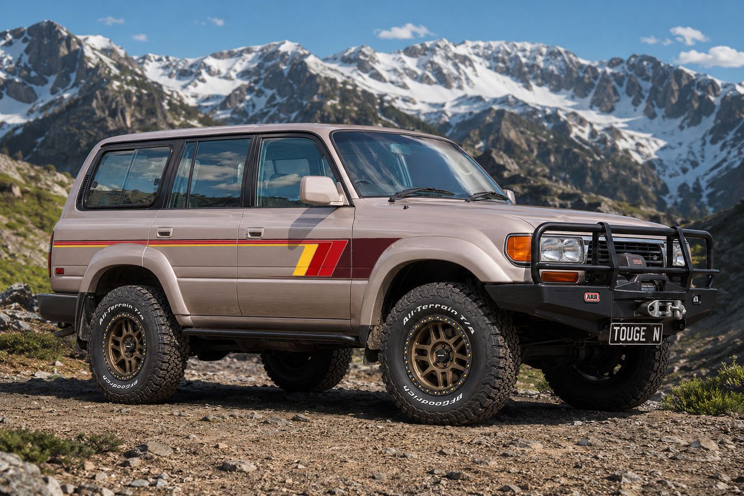 BROOME TYPE-2 BODY STRIPE DECAL KIT : 80-SERIES LAND CRUISER (1994-1997)