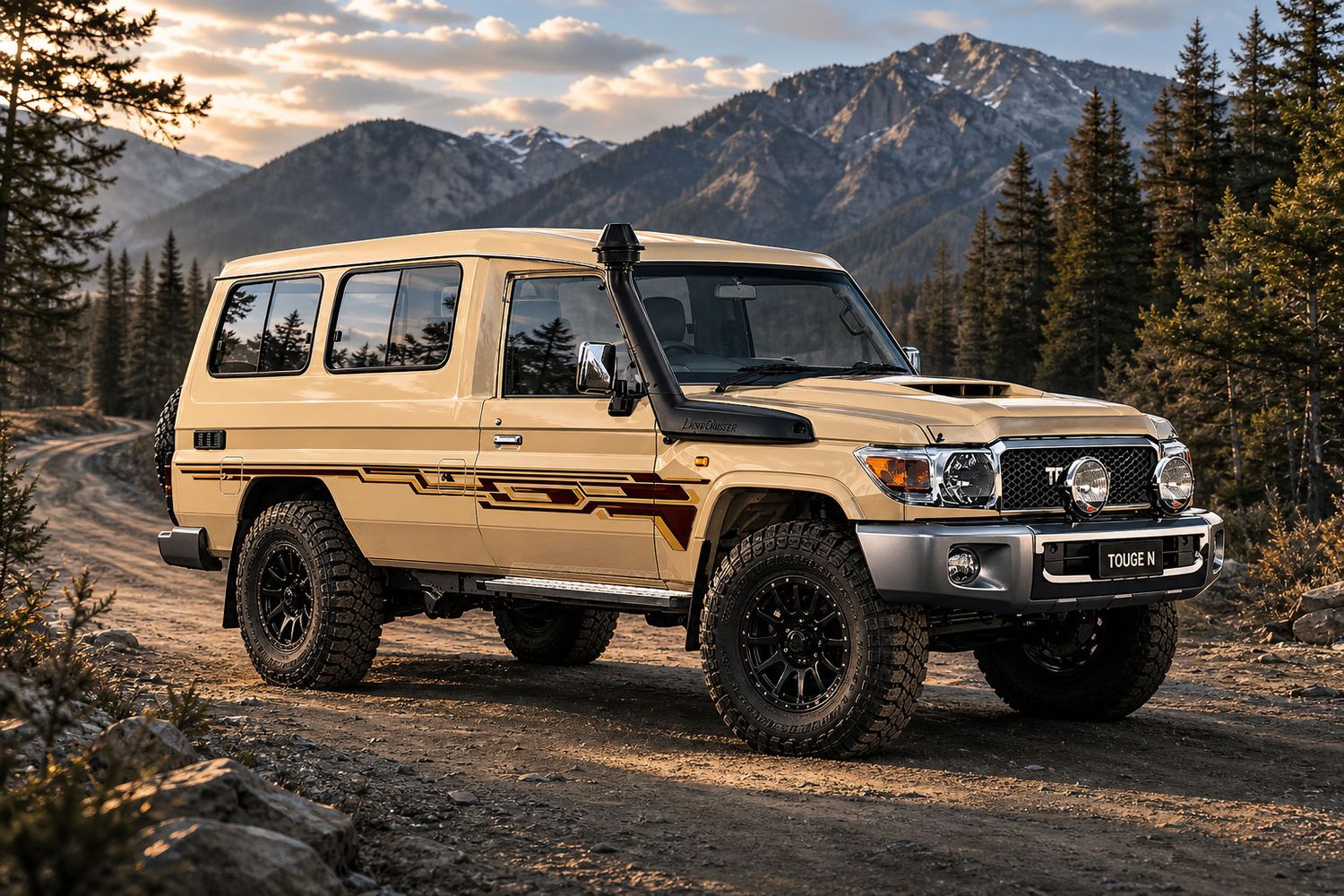 DOHA BODY STRIPES KIT : J78-SERIES TOYOTA LAND CRUISER (TROOP CARRIER)