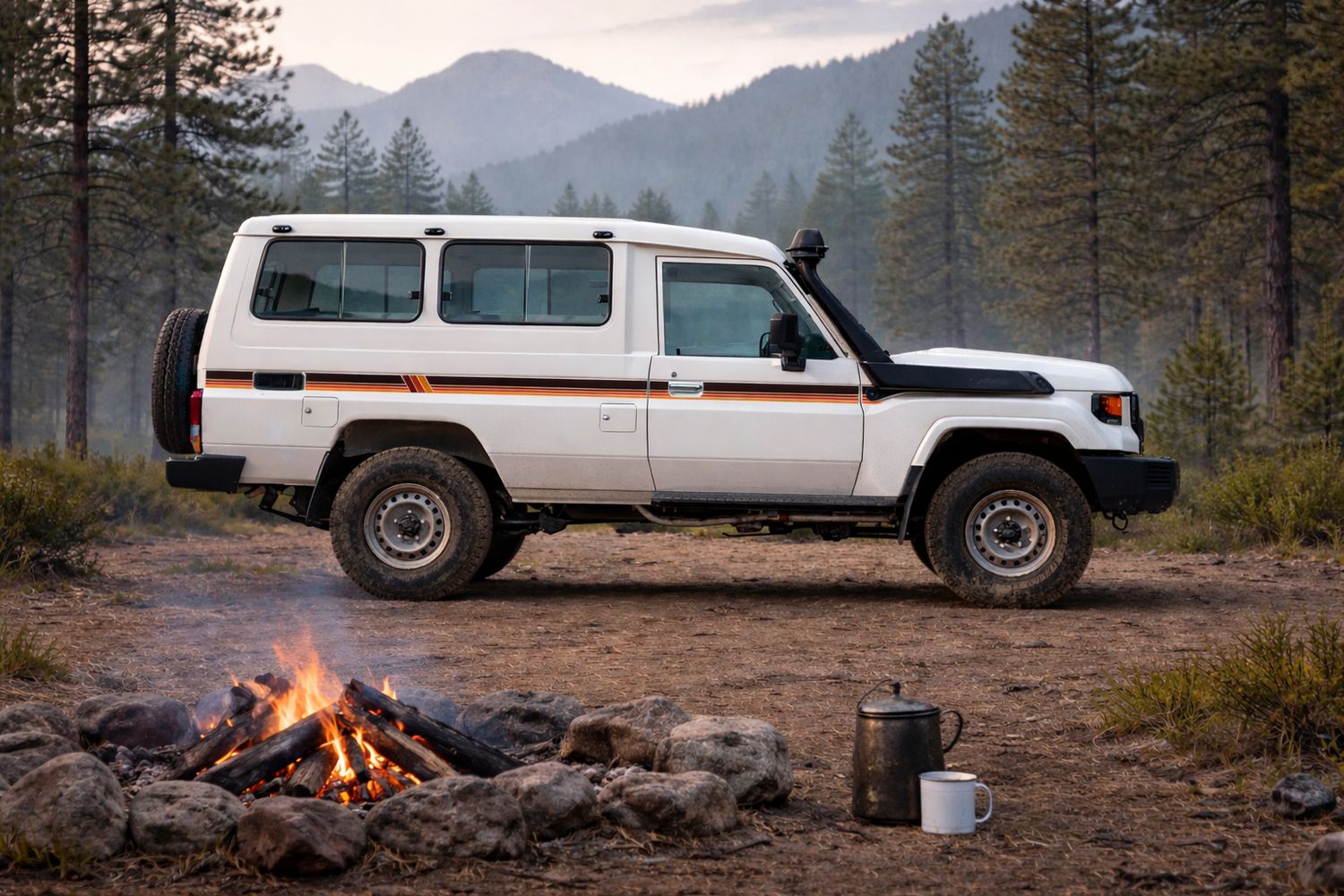 MOUNT ISA BODY STRIPES KIT : J78-SERIES TOYOTA LAND CRUISER (TROOP CARRIER)