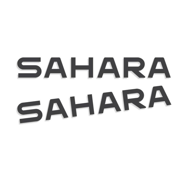 SAHARA REAR QTR-PANEL MOLDING DECAL SET : 80-SERIES TOYOTA LAND CRUISER