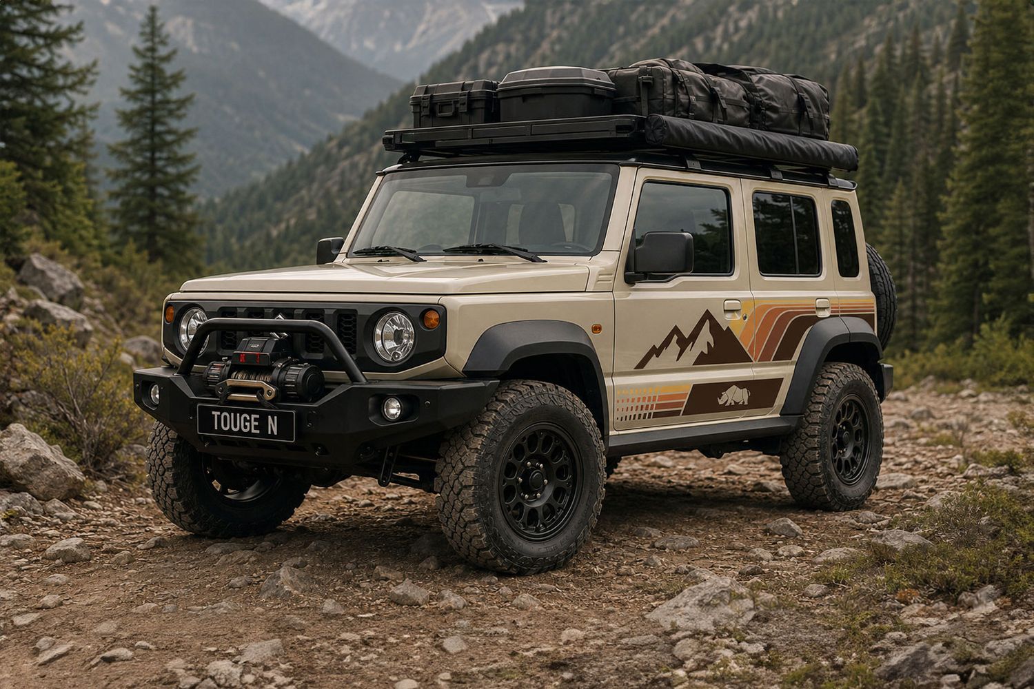 VESUVIUS BODY DECAL KIT : SUZUKI JIMNY XL WAGON (JC74)