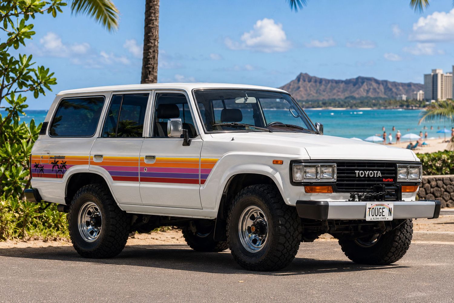 HONOLULU BODY STRIPE DECAL KIT : TOYOTA LAND CRUISER 60-SERIES