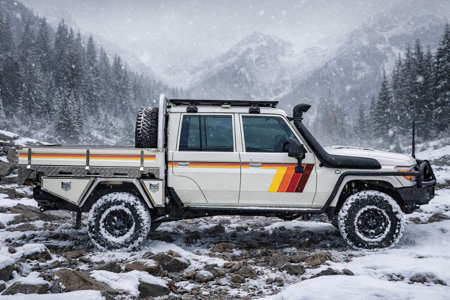 CORRIMAL BODY STRIPES KIT : J75/J79-SERIES TOYOTA LAND CRUISER (DUAL-CAB UTILITY)