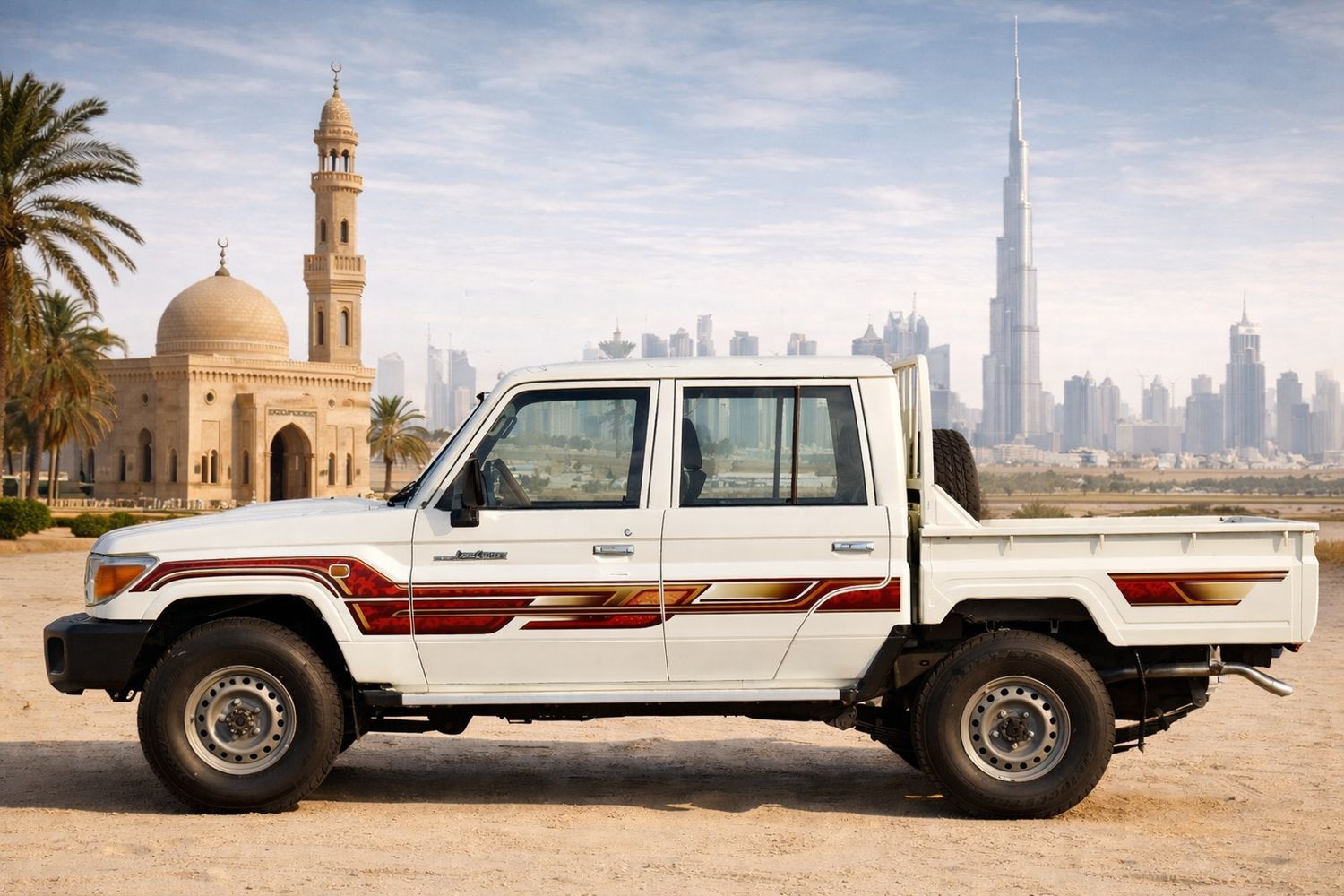 TABUK BODY STRIPES KIT : J79-SERIES TOYOTA LAND CRUISER (DUAL-CAB UTILITY) (PRE-FACE-LIFT)