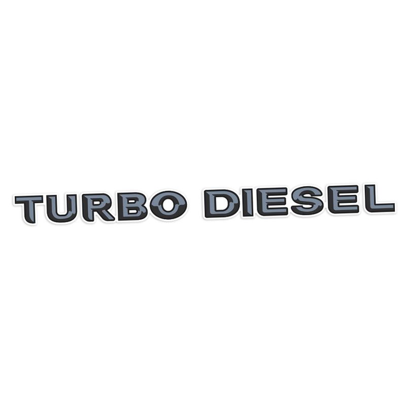 "TURBO DIESEL" TAILGATE DECAL : HOLDEN RODEO (TF)