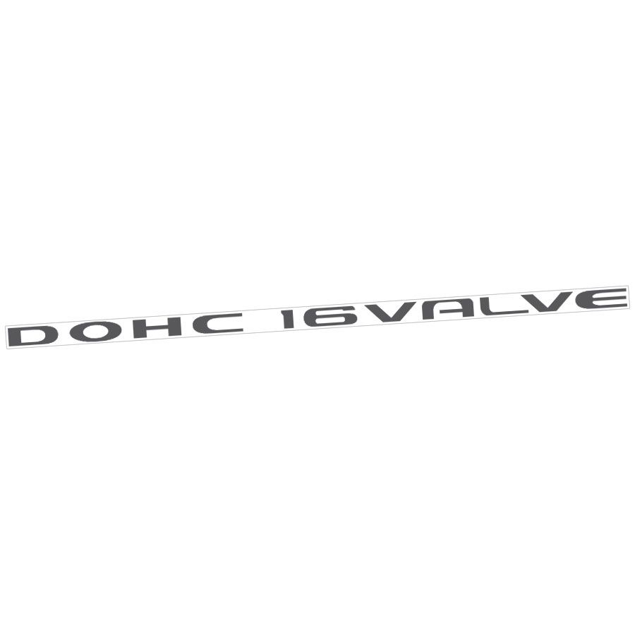 DOHC 16-VALVE DOOR PANEL DECAL : 1992-1995 MITSUBISHI MIRAGE (HATCHBACK)