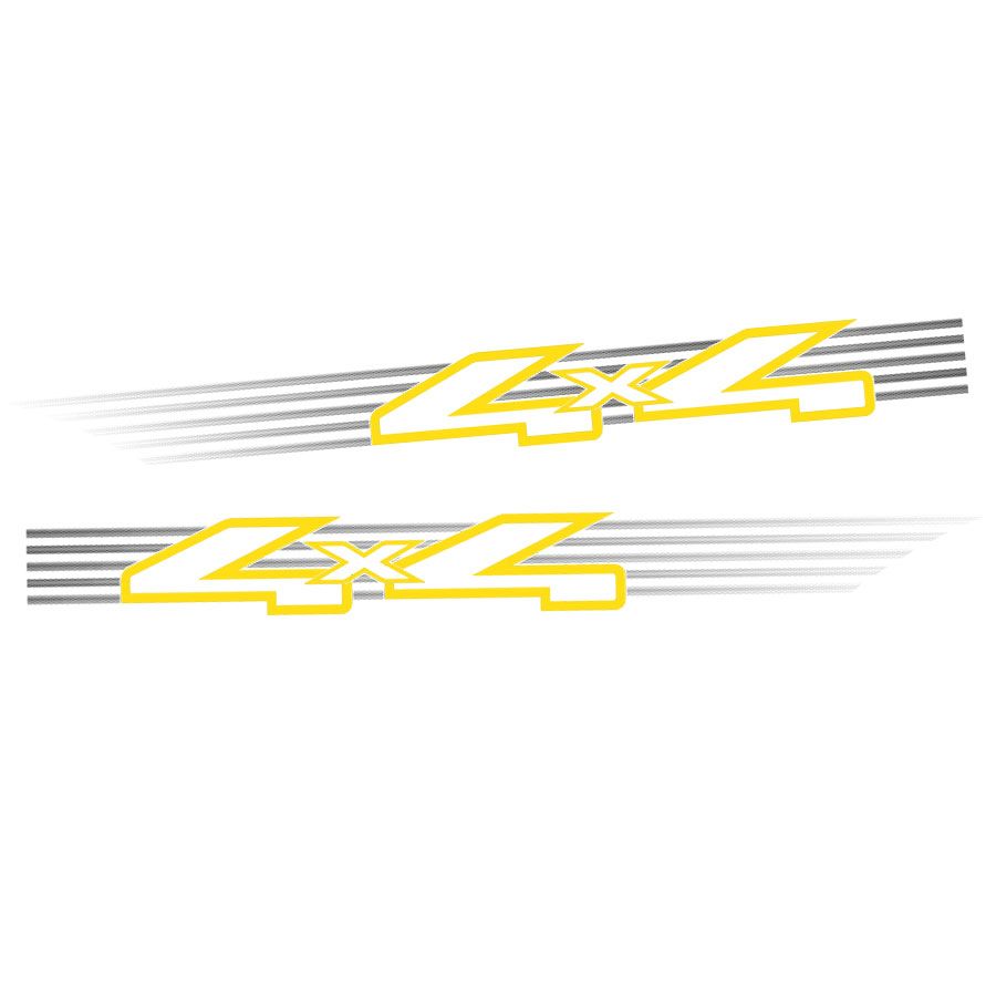 REPRODUCTION 4x4 SIDE OF TUB DECAL SET : FORD COURIER (2004/2005)