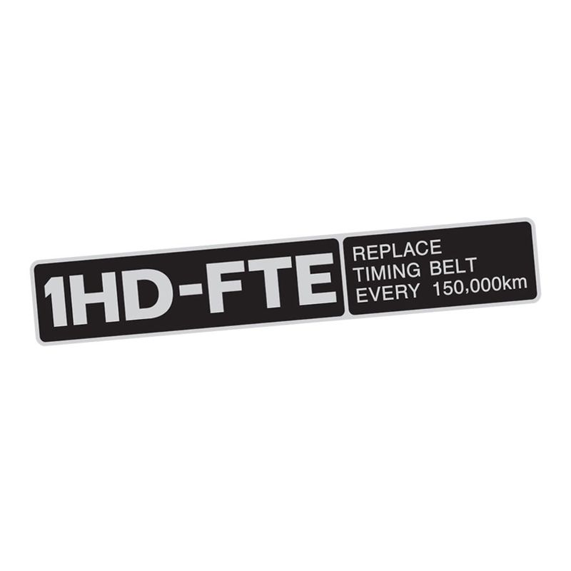 ENGINE NAMEPLATE : 1HD-FTE (#11291-17060)