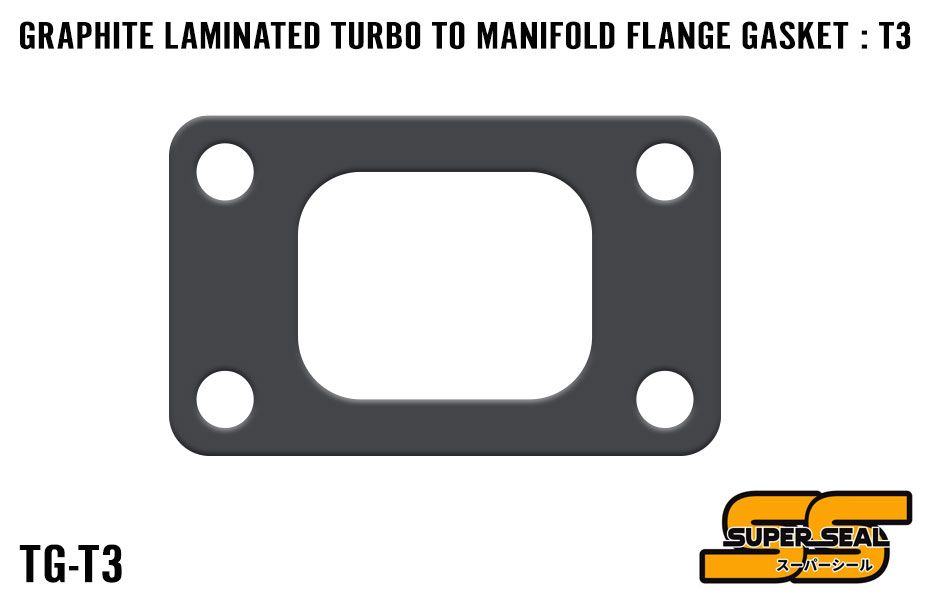 SUPER SEAL GRAPHITE LAMINATED TURBO TO MANIFOLD FLANGE GASKET : T3