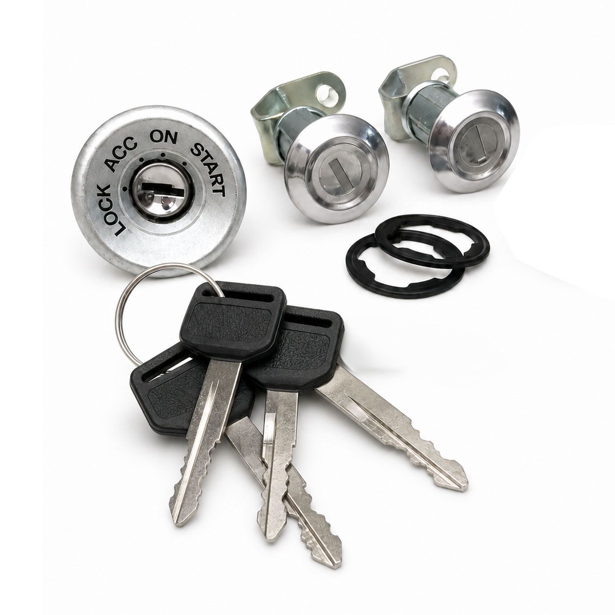 DOOR &amp; IGNITION LOCK CYLINDER SET :  TOYOTA LAND CRUISER 60-SERIES (WITHOUT STEERING COLUMN LOCK)