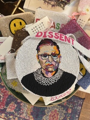 RBG beaded purse with dissent
