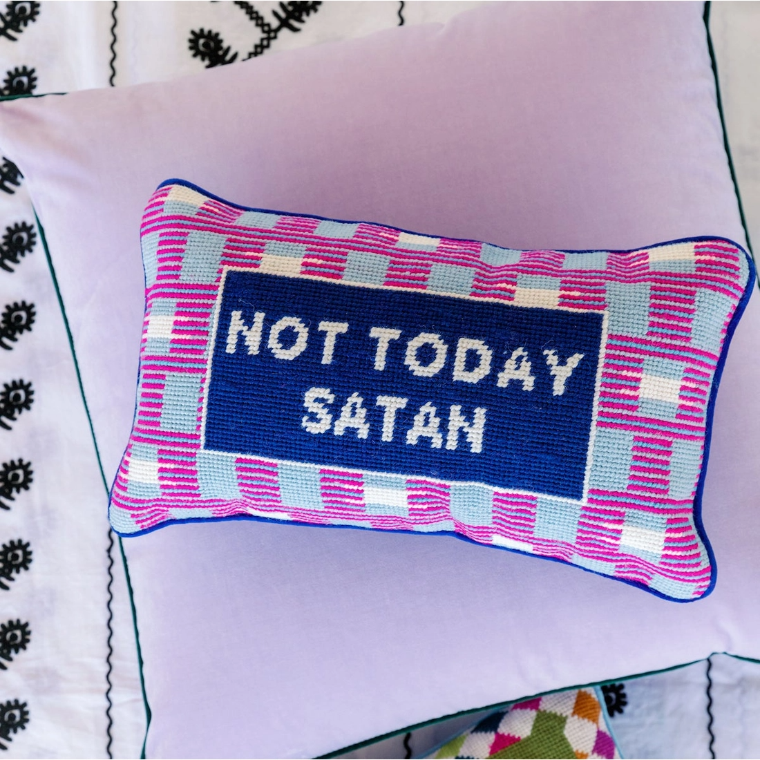 Not Today Satan pillow