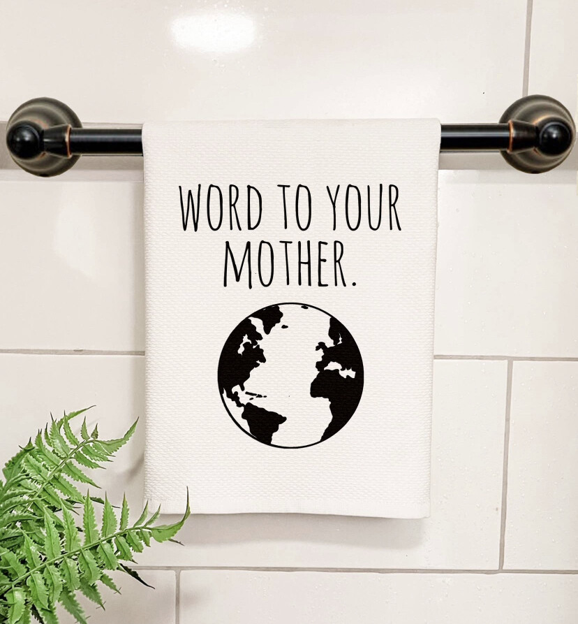 word to your mother hand towel