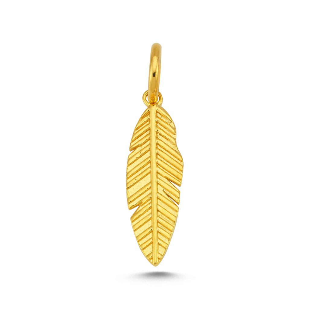 Living Life feather charm