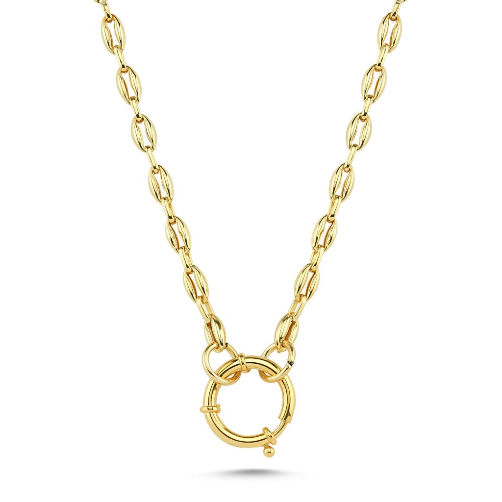 Mrs Bean gold link necklace