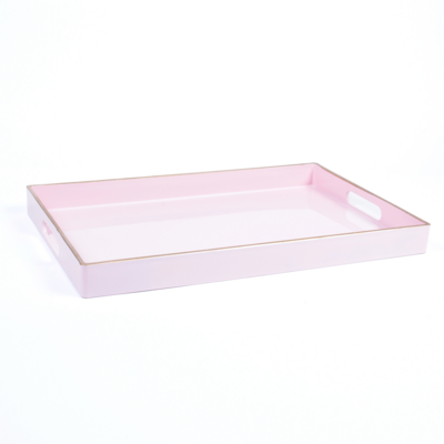 Pink rectangular tray