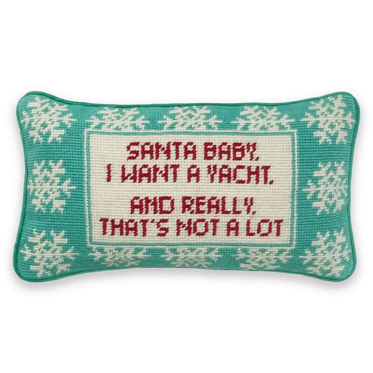 Santa I want a yacht pillow 
