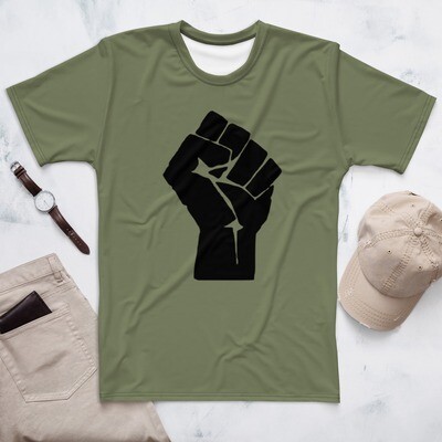 Black Fist Green Men&#39;s t-shirt