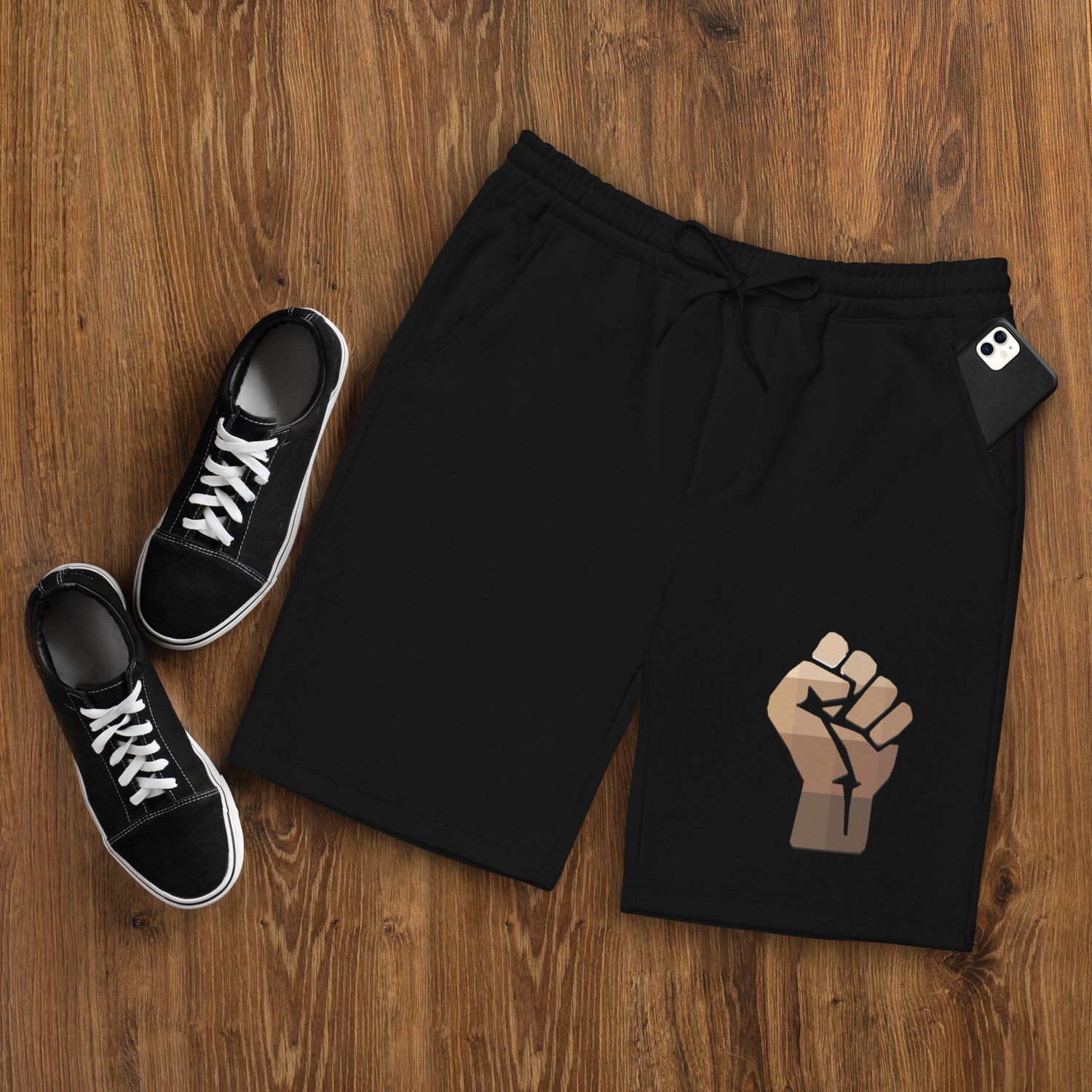 Unity of Shades Fist Men&#39;s fleece shorts
