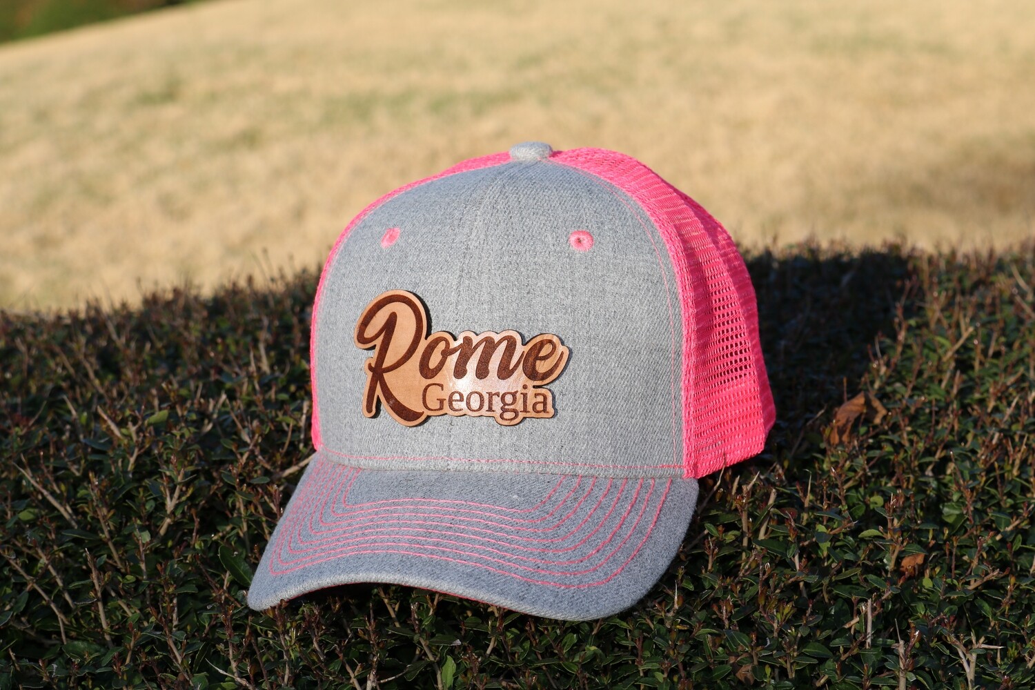Rome Georgia Leather Patch Hat