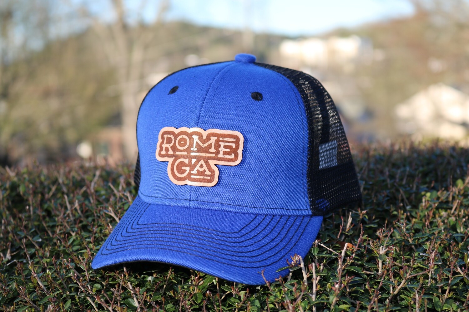 Rome Georgia Leather Patch Hat