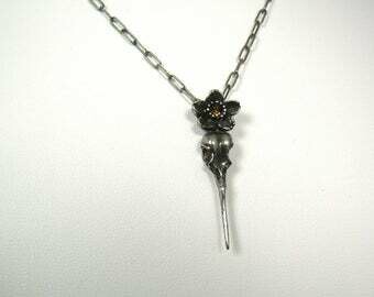 Hummingbird Single Flower Necklace