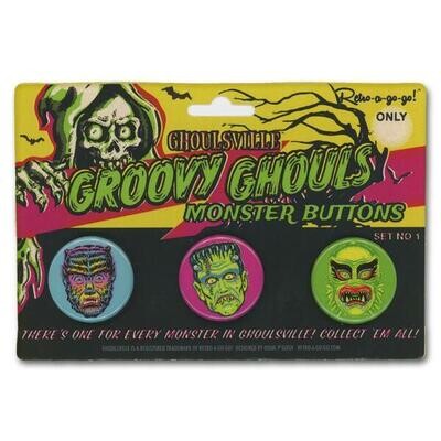 Groovy Ghouls Button Set