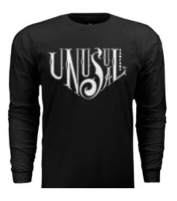 Long Sleeve Unusual Company Tee- Black