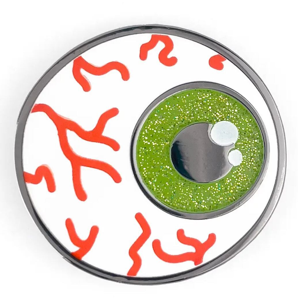 Green Eyeball Pin