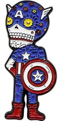 Muerto Captain America Pin