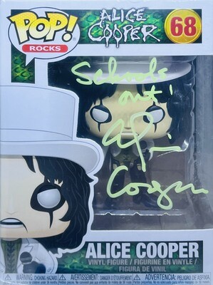 SIGNED Funko Pop #68-Alice Cooper Funko Pop