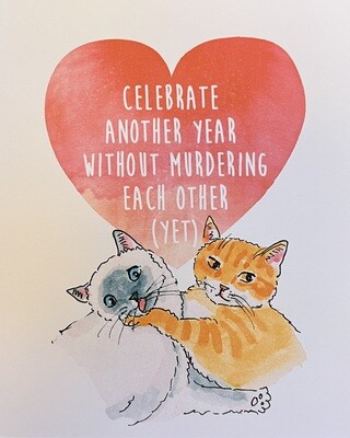 Murder Cats Card