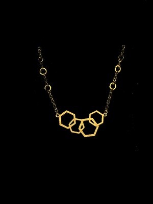 Feral Grandmother- Hexagon Chain Necklace