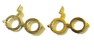Gold Harry Potter Glasses Earrings