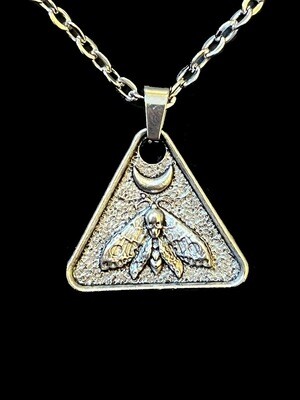 Death Moth Triangle Necklace