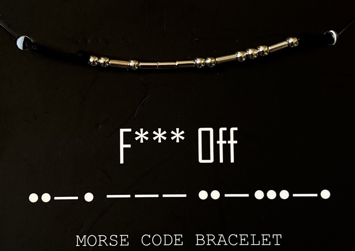 F*** Off Morse Code Bracelet