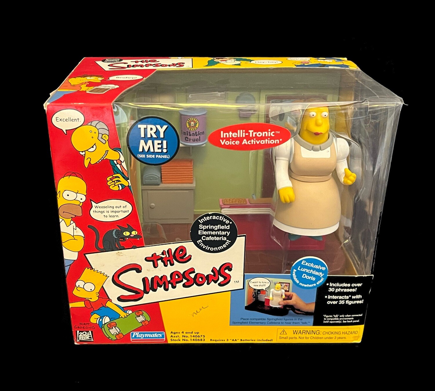 The Simpsons Playmates Set- Interactive Springfield Elementary Cafeteria Environment